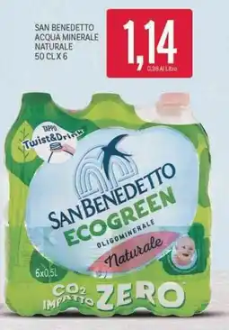 Supermercati Piccolo San benedetto acqua minerale naturale offerta