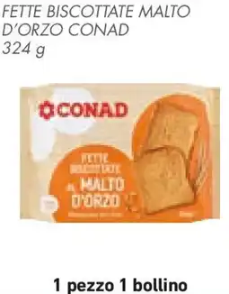 Conad Fette biscottate malto d'orzo CONAD offerta