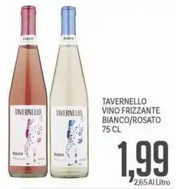 Supermercati Piccolo Tavernello vino frizzante bianco/rosato offerta
