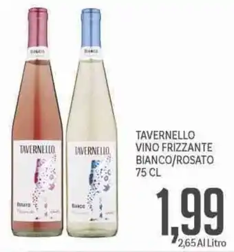Supermercati Piccolo Tavernello vino frizzante bianco/rosato offerta