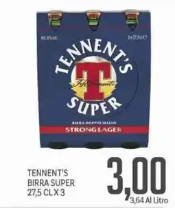 Supermercati Piccolo Tennent's birra super offerta