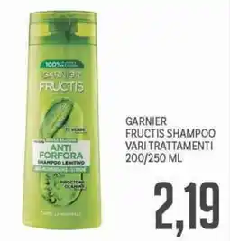 Supermercati Piccolo Garnier fructis shampoo vari trattamenti offerta