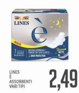 Supermercati Piccolo Lines è assorbenti offerta