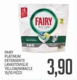 Supermercati Piccolo Fairy platinum detergente lavastoviglie yellow/miracle offerta