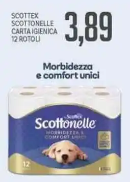 Supermercati Piccolo Scottex scottonelle carta igienica 12 rotoli offerta