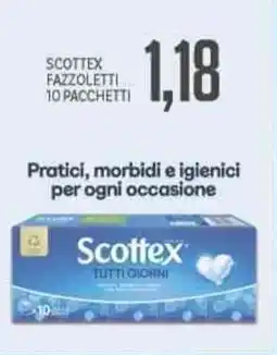Supermercati Piccolo Scottex fazzoletti 10 pacchetti offerta