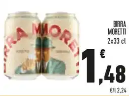 Conad Birra moretti offerta