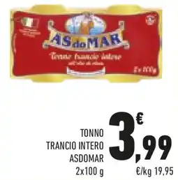 Conad Tonno trancio intero ASDOMAR offerta