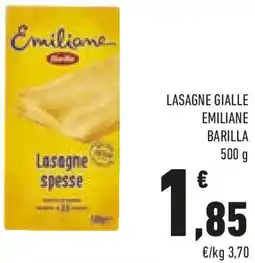 Conad Lasagne gialle emiliane BARILLA offerta
