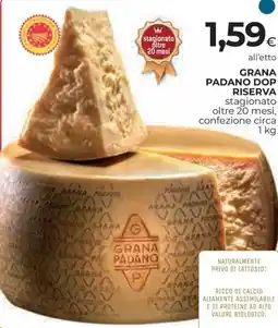 Ipercoop Grana padano dop riserva offerta