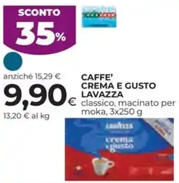 Ipercoop Caffe' crema e gusto LAVAZZA offerta
