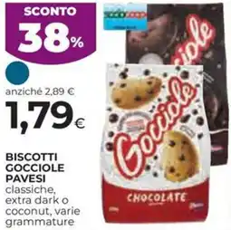 Ipercoop Biscotti gocciole PAVESI offerta