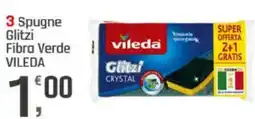 Supermercati Dok 3 Spugne Glitzi Fibra Verde VILEDA offerta