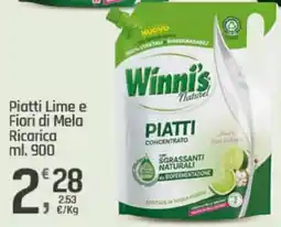 Supermercati Dok Winni's Piatti Lime e Fiori di Mela Ricarica offerta