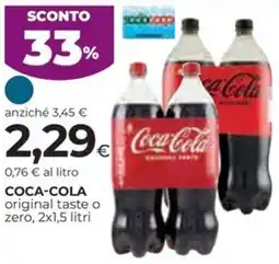 Ipercoop COCA-COLA original taste o zero offerta