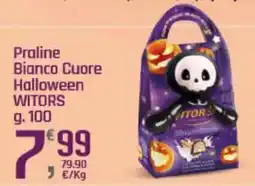 Supermercati Dok Praline Bianco Cuore Halloween WITORS offerta