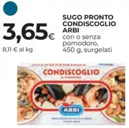 Ipercoop Sugo pronto condiscoglio ARBI offerta