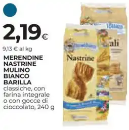 Ipercoop Merendine nastrine mulino bianco BARILLA offerta