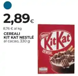 Ipercoop Cereali kit kat NESTLÉ offerta