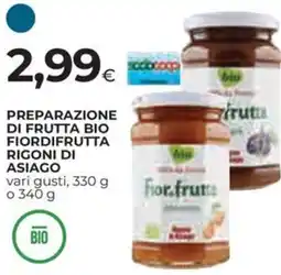Ipercoop Preparazione di frutta bio fiordifrutta RIGONI DI ASIAGO offerta