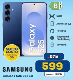 Euronics SAMSUNG GALAXY S25 256GB offerta