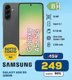 Euronics SAMSUNG GALAXY A56 5G 128GB offerta