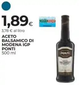 Ipercoop Aceto balsamico di modena igp PONTI offerta