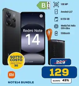 Euronics Xiaomi NOTE14 BUNDLE offerta