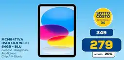 Euronics MCM84TY/A IPAD 10.9 WI-FI 64GB - BLU offerta