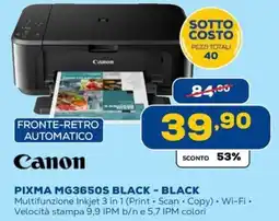 Euronics Canon PIXMA MG3650S BLACK - BLACK offerta