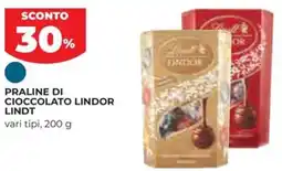 Ipercoop Praline di cioccolato lindor LINDT offerta