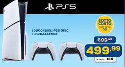 Euronics 1000042051 PS5 DISC + + 2 DUALSENSE offerta