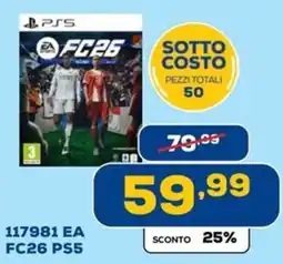 Euronics 117981 EA FC26 PS5 offerta