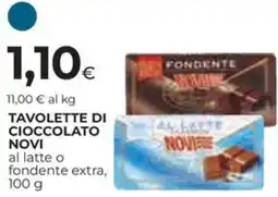 Ipercoop Tavolette di cioccolato NOVI offerta