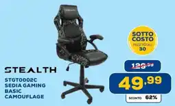 Euronics STEALTH STGT0002C SEDIA GAMING BASIC CAMOUFLAGE offerta