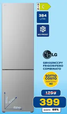 Euronics LG GBV22NCCPY FRIGORIFERO COMBINATO offerta