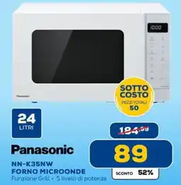 Euronics Panasonic NN-K35NW FORNO MICROONDE offerta