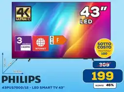 Euronics PHILIPS 43PUS7000/12 - LED SMART TV 43″ offerta