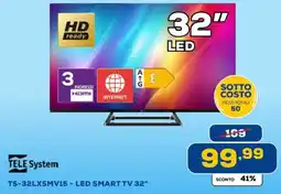 Euronics TELE System TS-32LXSMV15 - LED SMART TV 32" offerta