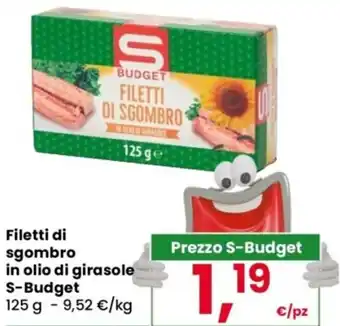 Filetti di sgombro in olio di girasole S-Budget