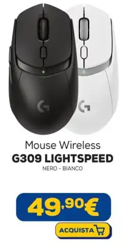 Euronics Mouse Wireless G309 LIGHTSPEED offerta