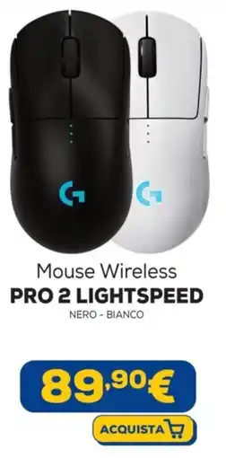 Euronics Mouse Wireless PRO 2 LIGHTSPEED offerta