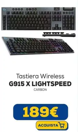 Euronics Tastiera Wireless G915 X LIGHTSPEED offerta