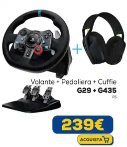 Euronics Volante +Pedaliera + Cuffie G29 + G435 offerta