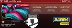 Euronics LG 77" OLED evo Al Serie C5 OLED77C55 offerta