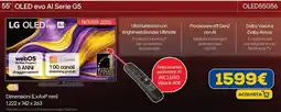 Euronics LG 55" OLED evo Al Serie G5 OLED55G56 offerta