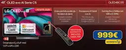 Euronics LG 48" OLED evo Al Serie C5 OLED48C55 offerta