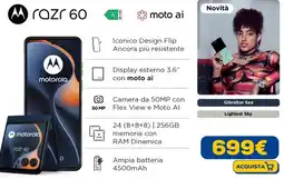Euronics motorola razr 60 offerta