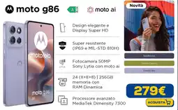 Euronics motorola moto g86 offerta
