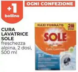 Ipercoop Cura lavatrice SOLE offerta